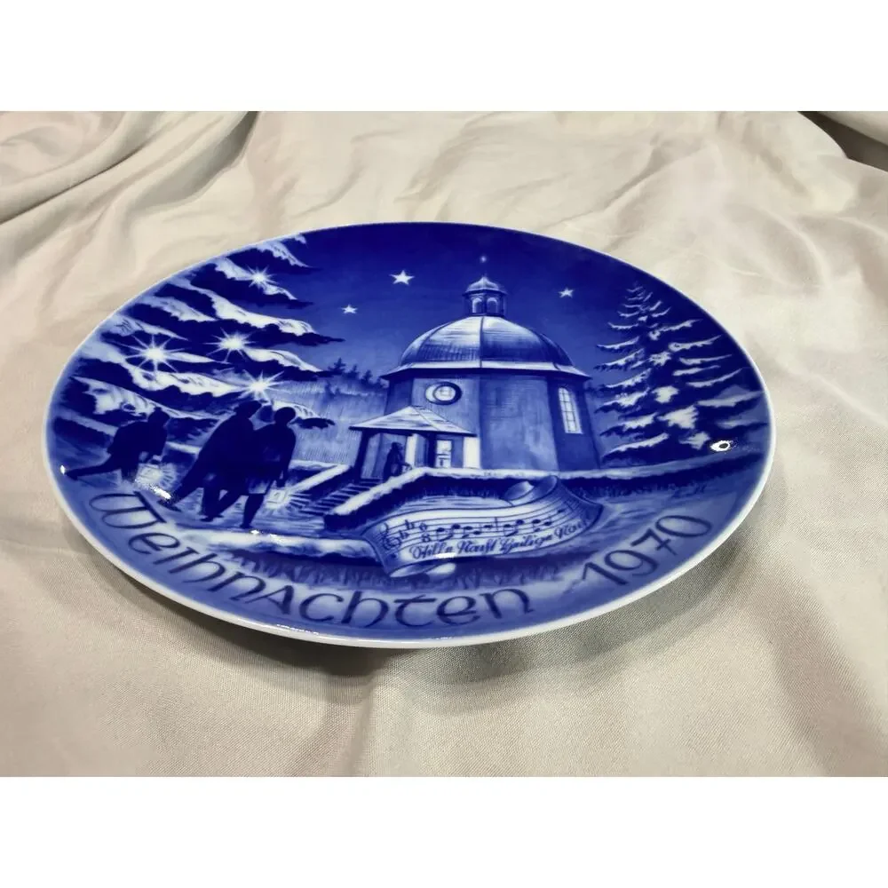 Vintage 1970 Bareuther Waldsassen Bavaria Christmas Weihnachten Collector Plate